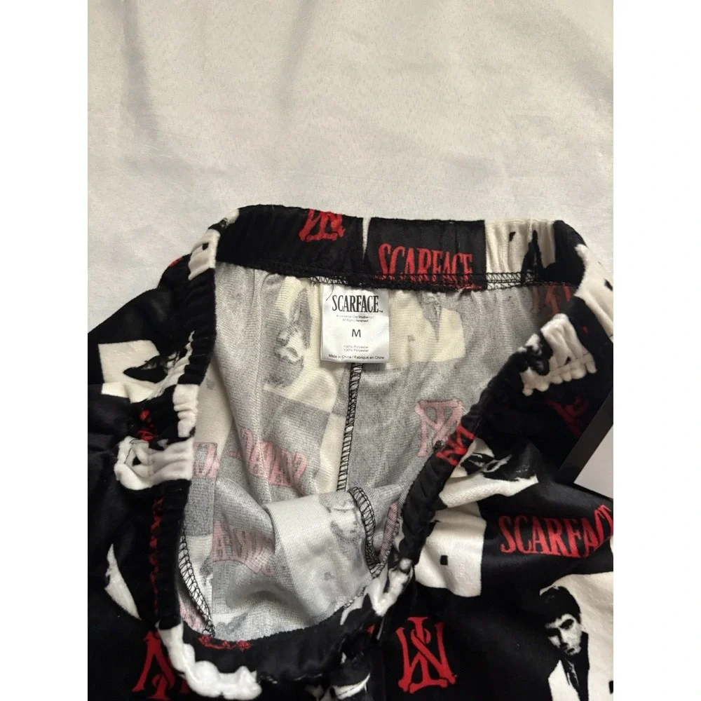 NEW Scarface Lounging Pajama Pants Size Medium Scarface Pajama Scarface Pants